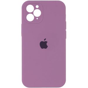 Чохол для iPhone 11 Pro Ліловий Silicone Case Square Full Camera Protective