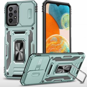 Ударостійкий чохол для Samsung Galaxy A13 4G / A04s Зелений Camshield Army Ring