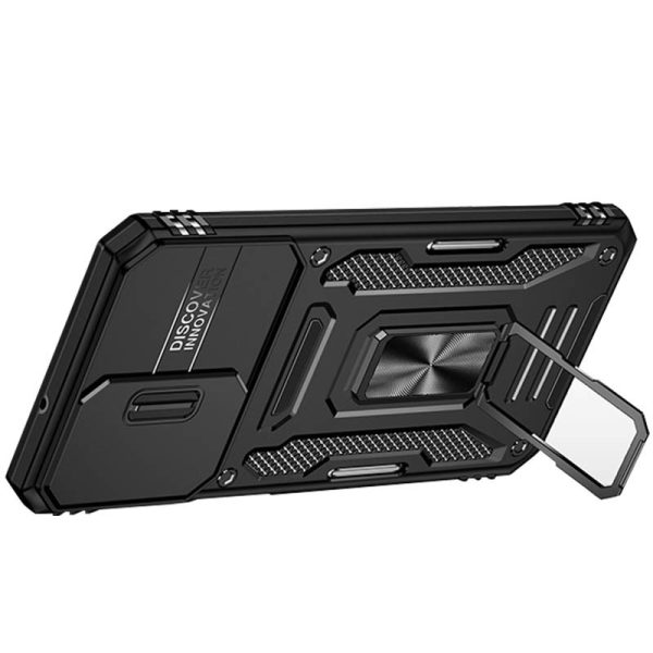 Ударостійкий чохол для Samsung Galaxy A13 4G / A04s Чорний Camshield Army Ring - Зображення 4
