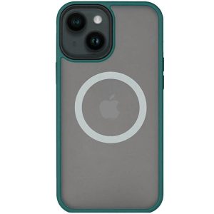 Чохол для iPhone 13 Зелений Metal Buttons with MagSafe