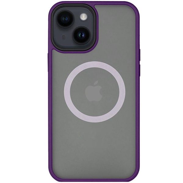 Чохол для iPhone 13 Фіолетовий Metal Buttons with MagSafe