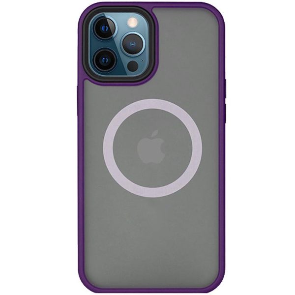 Чохол для iPhone 13 Pro Фіолетовий Metal Buttons with MagSafe