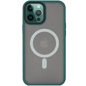 Чохол для iPhone 14 Pro Max Зелений Metal Buttons with MagSafe