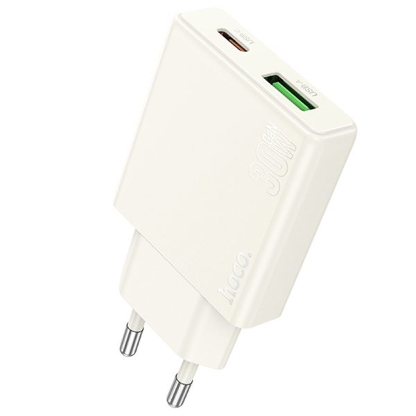Зарядний пристрій Hoco N45 Biscuit PD30W+QC3.0 + Type-C to Lightning - Зображення 3