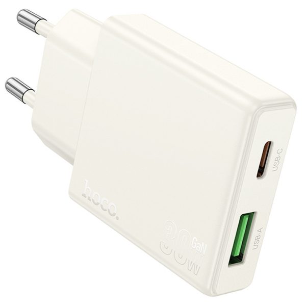 Зарядний пристрій Hoco N45 Biscuit PD30W+QC3.0 + Type-C to Lightning - Зображення 4