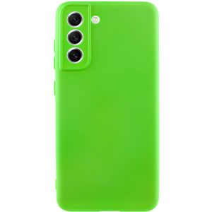 Чохол для Samsung Galaxy S21 FE Салатовий Silicone Cover Lakshmi Full Camera (A)