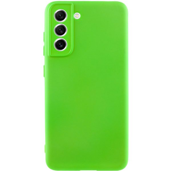 Чохол для Samsung Galaxy S21 FE Салатовий Silicone Cover Lakshmi Full Camera (A)