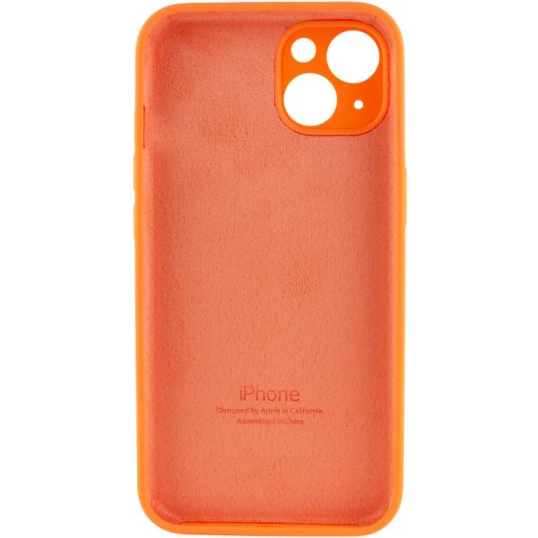 Чохол для iPhone 14 Plus Помаранчевий Silicone Case Full Camera Protective - Зображення 2