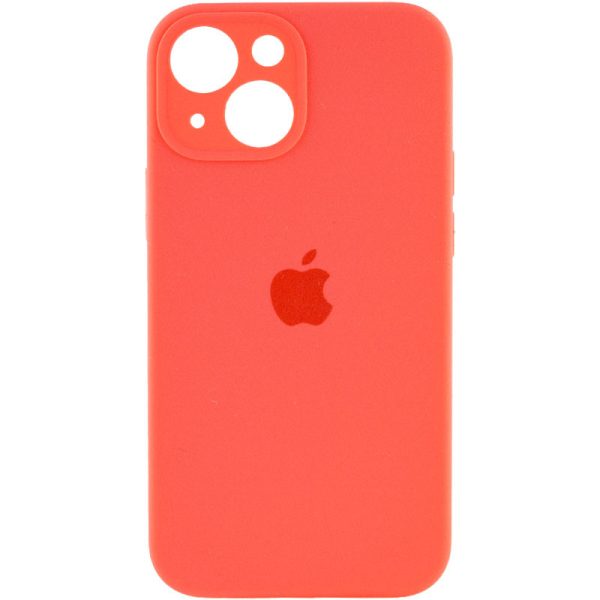 Чохол для iPhone 14 Plus Помаранчевий Silicone Case Full Camera Protective