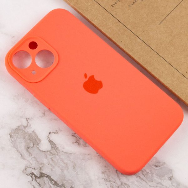 Чохол для iPhone 14 Plus Помаранчевий Silicone Case Full Camera Protective - Зображення 4