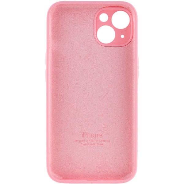 Чохол для iPhone 14 Plus Рожевий Silicone Case Full Camera Protective - Зображення 2