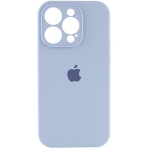 Чохол для iPhone 14 Pro Блакитний Silicone Case Full Camera Protective