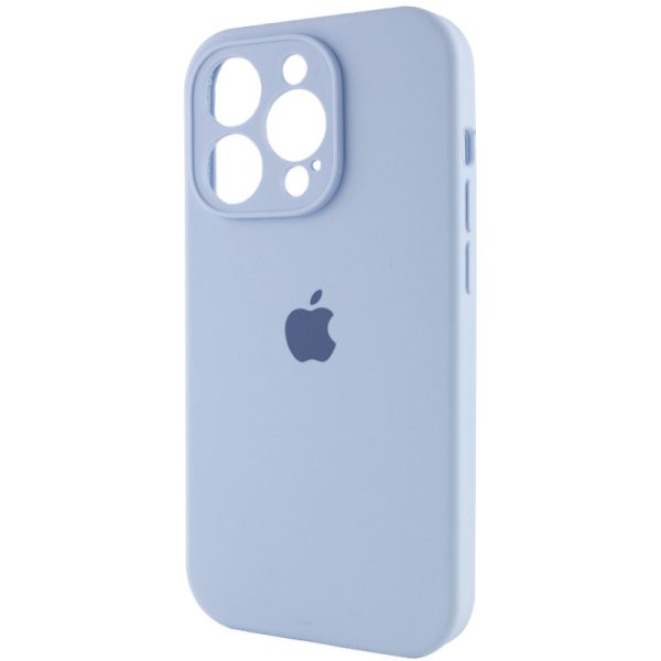 Чохол для iPhone 14 Pro Блакитний Silicone Case Full Camera Protective - Зображення 3
