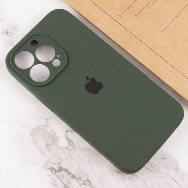 Чохол для iPhone 14 Pro Зелений Silicone Case Full Camera Protective - Зображення 4