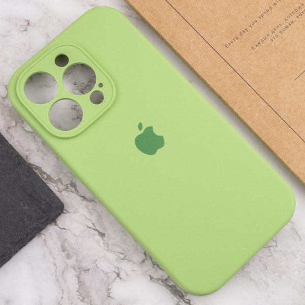 Чохол для iPhone 14 Pro М'ятний Silicone Case Full Camera Protective - Зображення 5