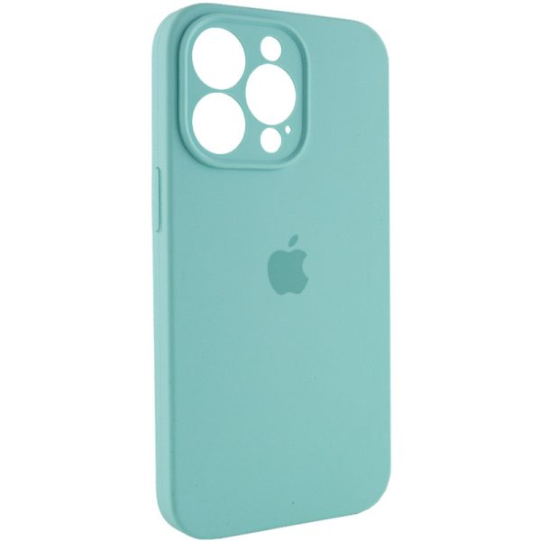 Чохол для iPhone 14 Pro Max Бірюзовий Silicone Case Full Camera Protective - Зображення 2