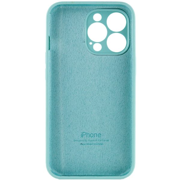 Чохол для iPhone 14 Pro Max Бірюзовий Silicone Case Full Camera Protective - Зображення 4