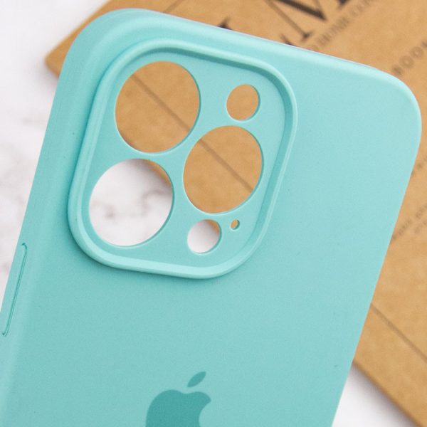 Чохол для iPhone 14 Pro Max Бірюзовий Silicone Case Full Camera Protective - Зображення 6