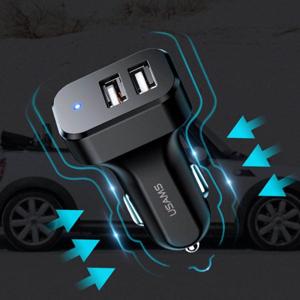 АЗП Usams C13 2.1A Dual USB + U35 Micro USB cable (1m) - Зображення 2
