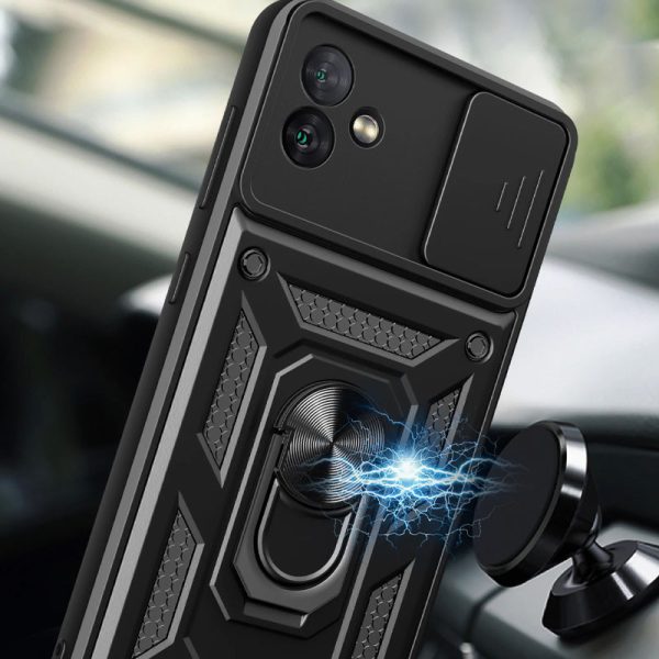 Ударостійкий чохол для Samsung Galaxy A04 Чорний Camshield Serge Ring - Зображення 3