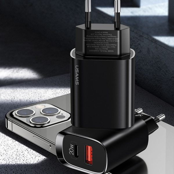 Зарядний пристрій Usams US-CC121 T35 QC3.0 + PD3.0 20W - Зображення 2