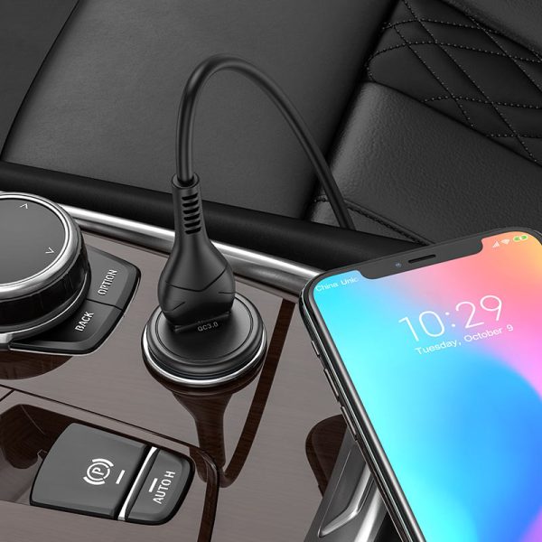АЗП Hoco Z43 QC3.0 (1USB/18W) + MicroUSB - Зображення 5