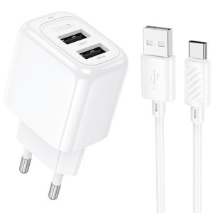 Зарядний пристрій Hoco CS51A Surplus (2USB-A) + Type-C