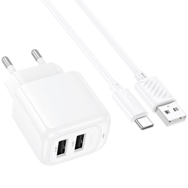 Зарядний пристрій Hoco CS51A Surplus (2USB-A) + Type-C - Зображення 3