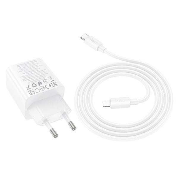 Зарядний пристрій Hoco N55 Fundador PD20W four-port (2USB-A/2C) + Type-C to Lightning - Зображення 3