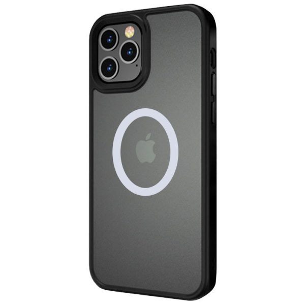 Чохол для iPhone 12 Pro Max Чорний Metal Buttons with MagSafe - Зображення 2