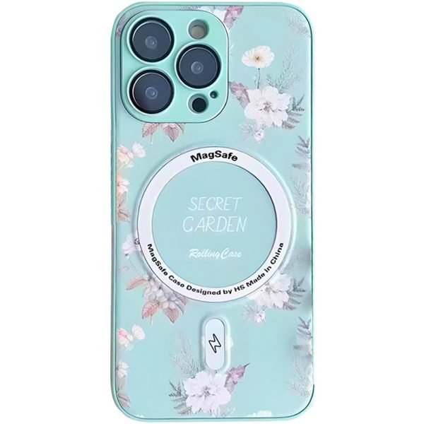 Чохол для iPhone 12 Pro Max М'ятний Secret Garden with MagSafe