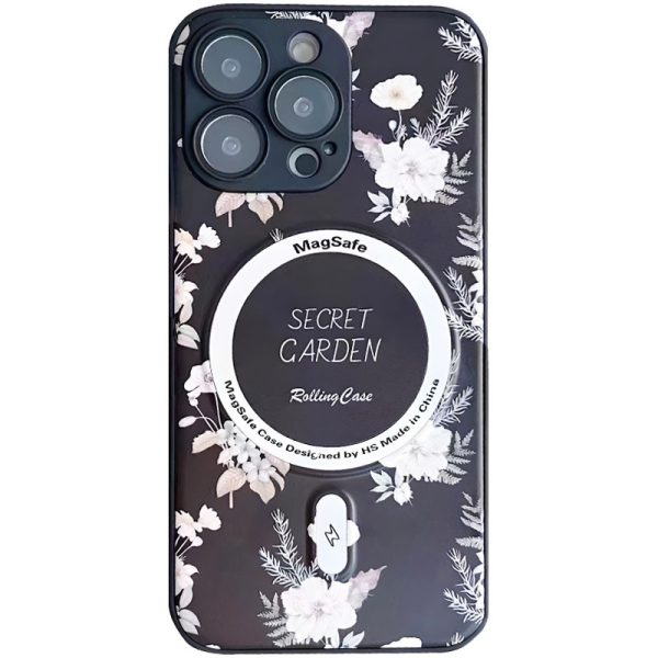 Чохол для iPhone 11 Pro Чорний Secret Garden with MagSafe