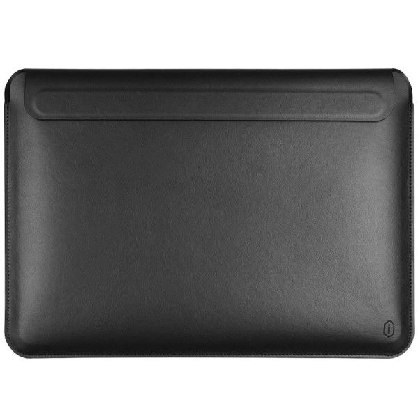 Чохол для ноутбука 13.3" з шутчної шкіри з підставкою WIWU SKIN PRO Portable Stand Sleeve Чорний