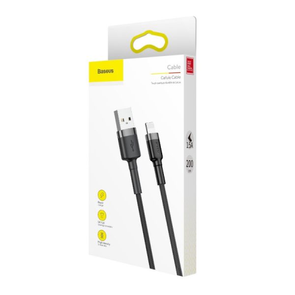Дата кабель Baseus Cafule Lightning Cable 1.5A (2m) (CALKLF-C) - Зображення 6