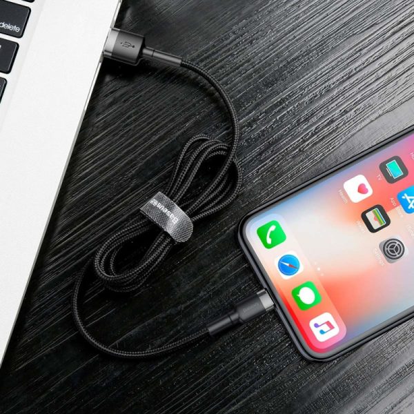 Дата кабель Baseus Cafule Lightning Cable 1.5A (2m) (CALKLF-C) - Зображення 7