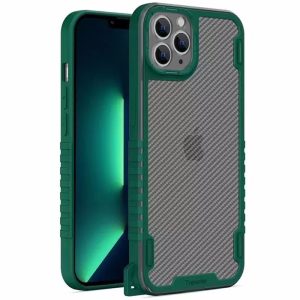 Чохол для iPhone 12 Pro Max Зелений TPU+PC TRAVEL Carbon
