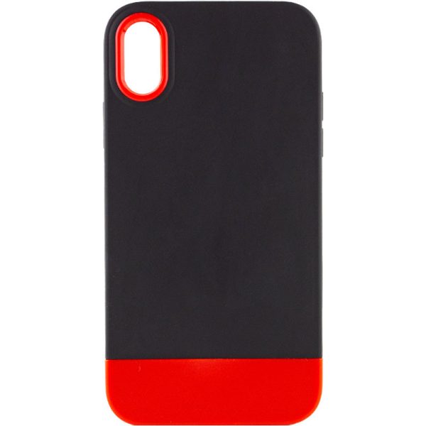 Чохол для iPhone X / XS Чорний TPU+PC Bichromatic