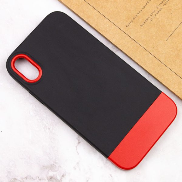 Чохол для iPhone X / XS Чорний TPU+PC Bichromatic - Зображення 4