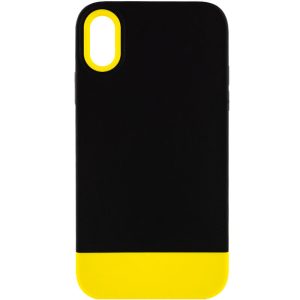 Чохол для iPhone X / XS Чорний TPU+PC Bichromatic