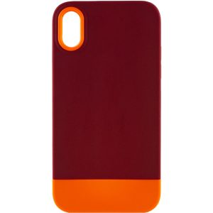 Чохол для iPhone X / XS Коричневий TPU+PC Bichromatic