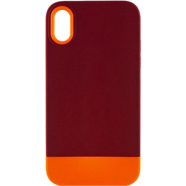 Чохол для iPhone X / XS Коричневий TPU+PC Bichromatic