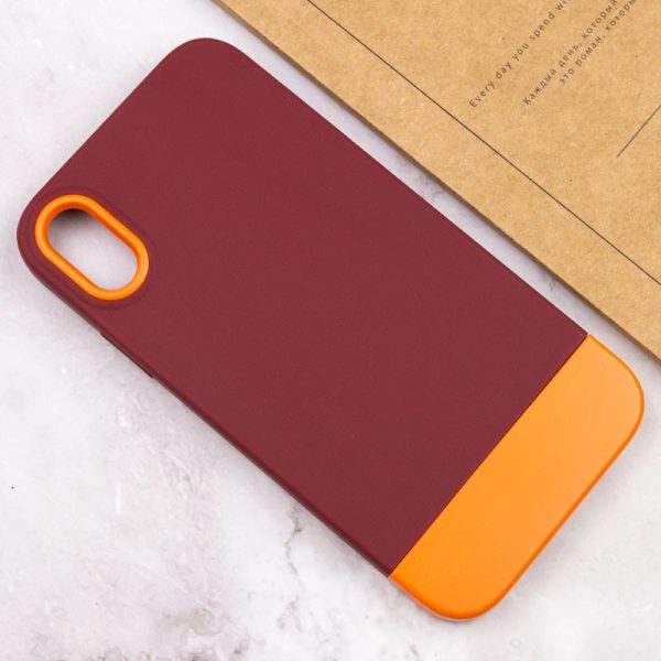 Чохол для iPhone X / XS Коричневий TPU+PC Bichromatic - Зображення 4