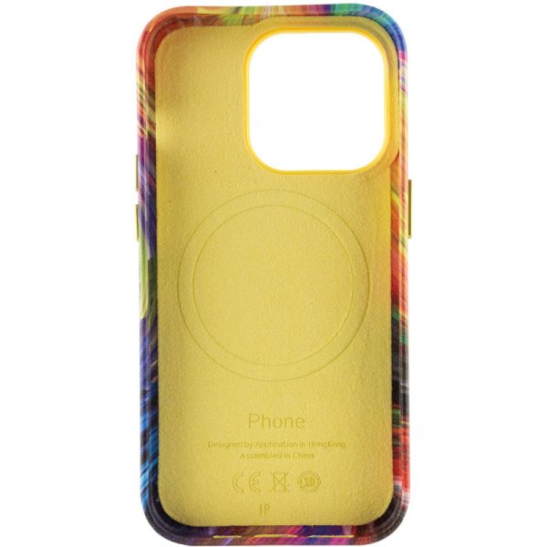 Шкіряний чохол для Apple iPhone 13 Pro Помаранчевий Colour Splash with MagSafe - Зображення 4