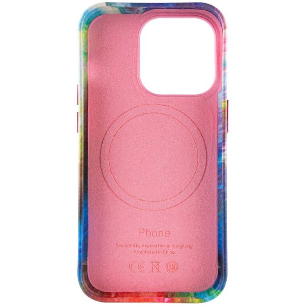 Шкіряний чохол для Apple iPhone 13 Pro Рожевий Colour Splash with MagSafe - Зображення 4