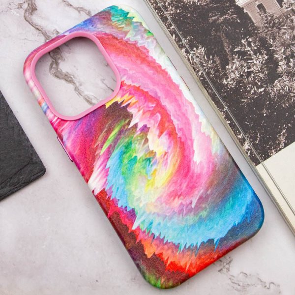 Шкіряний чохол для Apple iPhone 13 Pro Рожевий Colour Splash with MagSafe - Зображення 5