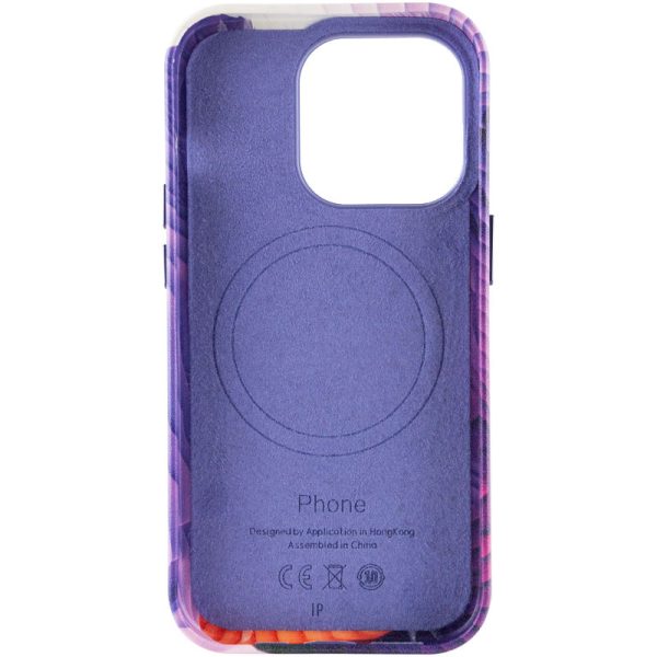 Шкіряний чохол для Apple iPhone 13 Pro Фіолетовий Colour Splash with MagSafe - Зображення 4