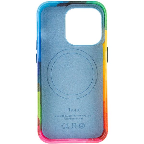 Шкіряний чохол для Apple iPhone 13 Pro Червоний Colour Splash with MagSafe - Зображення 4