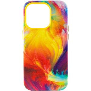 Шкіряний чохол для Apple iPhone 13 Pro Жовтий Colour Splash with MagSafe