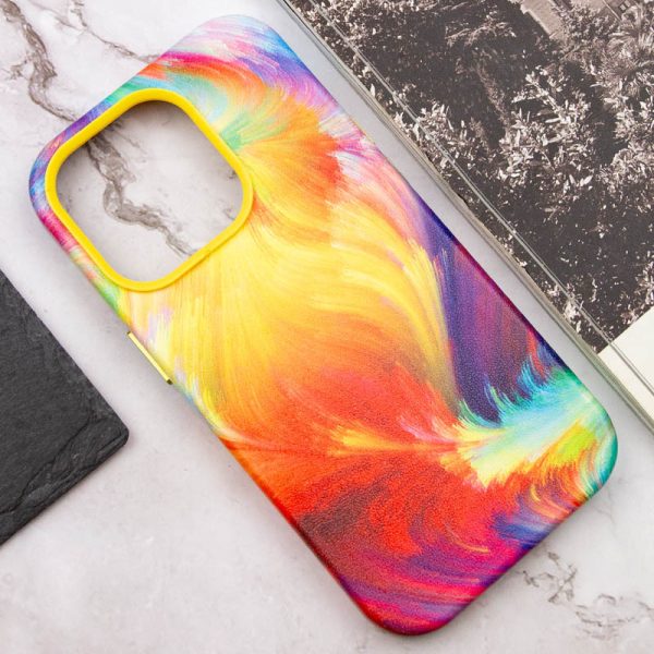Шкіряний чохол для Apple iPhone 13 Pro Жовтий Colour Splash with MagSafe - Зображення 5