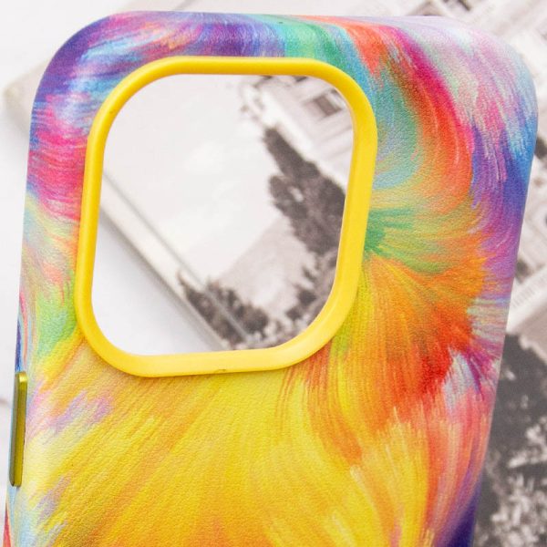 Шкіряний чохол для Apple iPhone 13 Pro Жовтий Colour Splash with MagSafe - Зображення 6